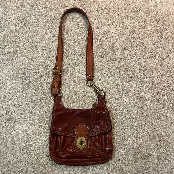 Coach Legacy Ali 65th Anniversary Edition Leather Shoulder Bag Whiskey Brown - Picture 2 of 6